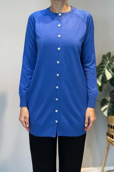 REMSA Knitwear Cardigan 01 Cobalt Blue