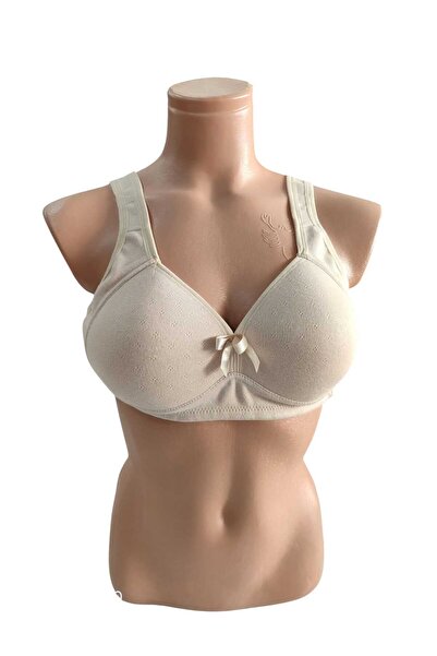 wear treasure Women's Fixed Strap C Cup Wire Free Sponge Breathable Texture Bra