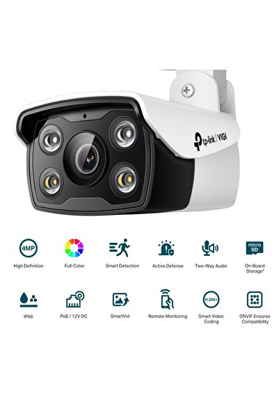 TP-LINK VIGI C340 2.8mm VIGI 4MP Outdoor Full-Color Bullet Network Camera