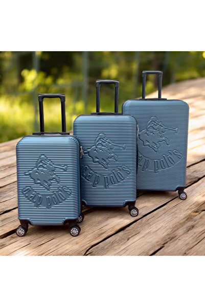 VİVA SHOES CAP POLO'S 3'LÜ SET ABS PLASTİK VALİZ BAVUL