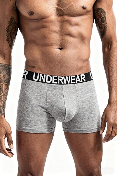 SKY TOUCH SKY-TOUCH 3 Pack Men's Cotton Boxer Briefs (Black/Gray/Light Grey) Sizes S-XXL