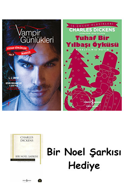 TÜRKİYE İŞ BANKASI KÜLTÜR YAYINLARI Vampir Günlükleri - Stefan Günlükleri Vol. 6 İradesiz + Tuhaf Bir Yılbaşı Öyküsü + Bir Noel Şarkısı