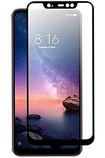 Generic Full-Coverage Tempered Glass Screen Protector for Xiaomi Redmi Note 6 Pro - Black