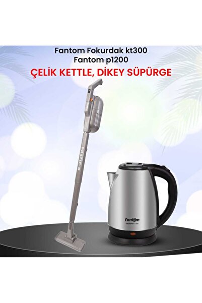 SEVEREVİM Pratic-S P 1200 Toz Torbasız Dikey Süpürge Antrasit + Fokurdak Kt 3...