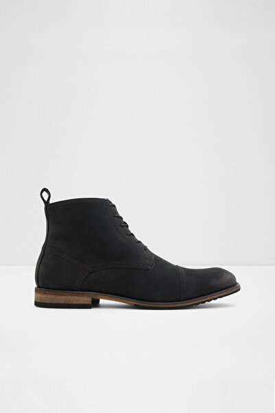 Aldo WALDRAMM-U - Erkek Siyah Hakiki Nubuk Fermuarlı Bot