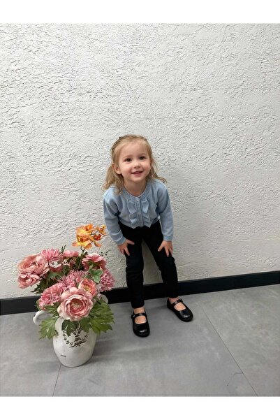 Gocoland Cardigan elegant din tricot cu nasturi cu detaliu cu volane