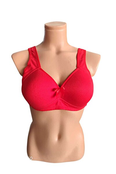 wear treasure Women's Fixed Strap C Cup Wire Free Sponge Breathable Texture Bra