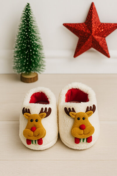 STOCON Unisex Baby Booties Christmas Deer Slippers Nursery Shoes Gift Slippers Stc1191