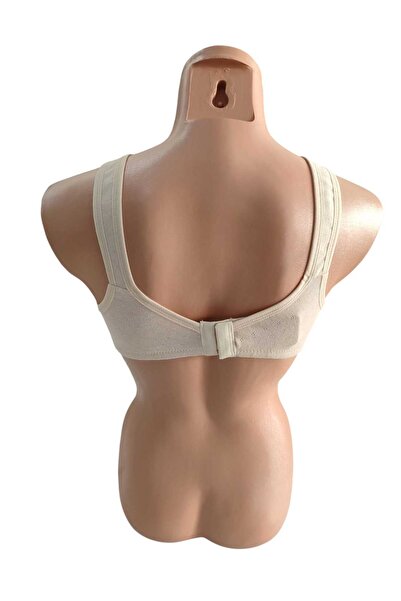 wear treasure Women's Fixed Strap C Cup Wire Free Sponge Breathable Texture Bra