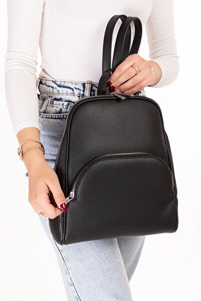 Gondol Women's Casual Stylish Backpack Ct.1026 Black Flotter