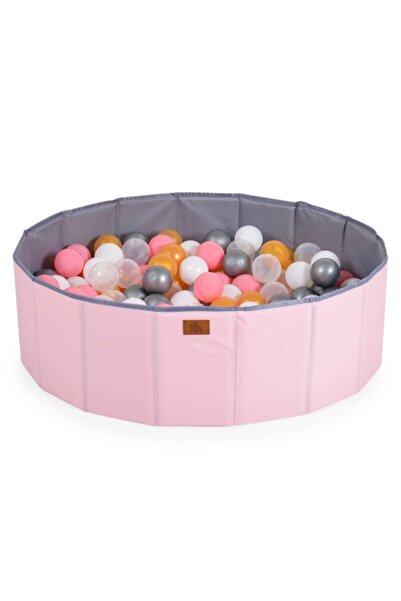 Moni Toys Melo Pink – piscină cu bile pliabilă pentru copii, 90 bile incluse, 12 luni+