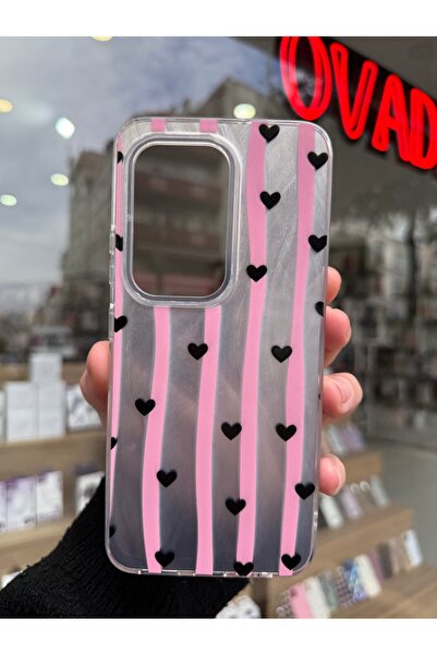 OVADA INFİNİX HOT 50 PRO Uyumlu VS Model Kalpli Silikon Kılıf