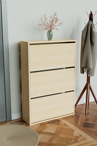 Hediyeler Kapında 3 Bölmeli Liovian Düşer Kapak Ayakkabılık