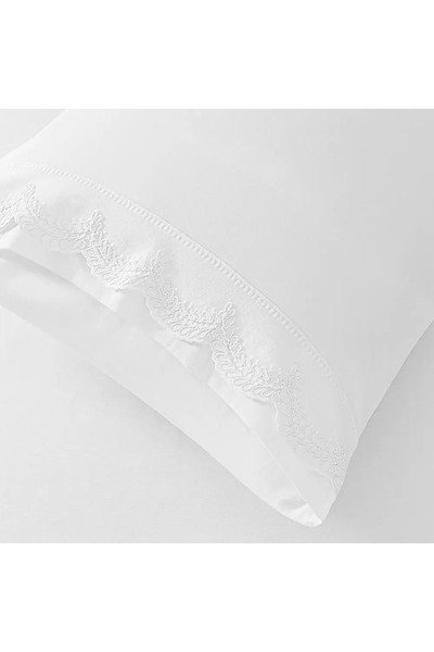 Penelope 100% Cotton 200 Tc Duvet Cover Set 240X220 cm White - Alba Series