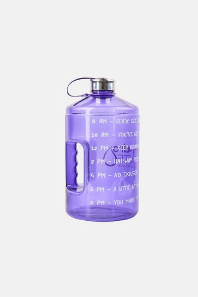 HydroMATE Gallon Straw Bottle 3,78 Liters, Purple