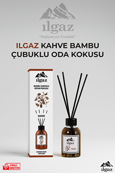 ILGAZ Kahve Bambu Çubuklu Oda Kokusu 110 ml | Red Diffuser Coffe Ortam Kokusu