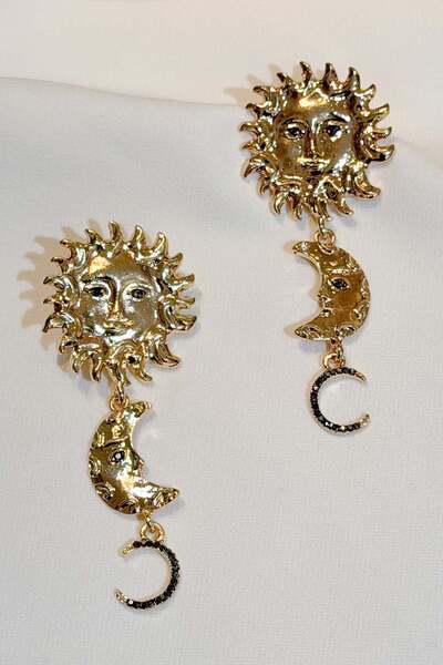 Chic Latife Steel Large Earrings
