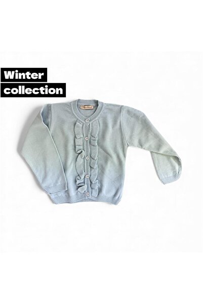 Gocoland Cardigan elegant din tricot cu nasturi cu detaliu cu volane