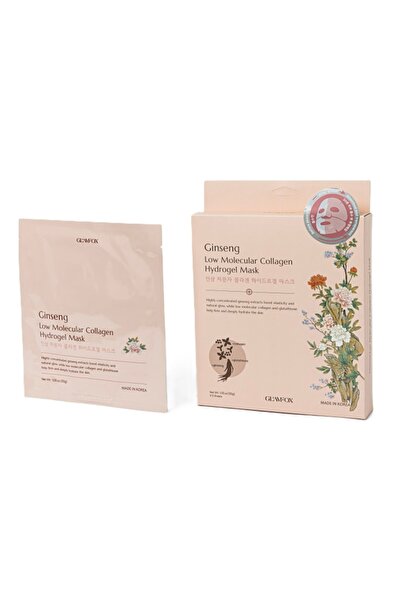 Glamfox GINSENG LOW MOLECULAR WEIGHT COLLAGEN HYDROGEL MASK -Set 5 buc