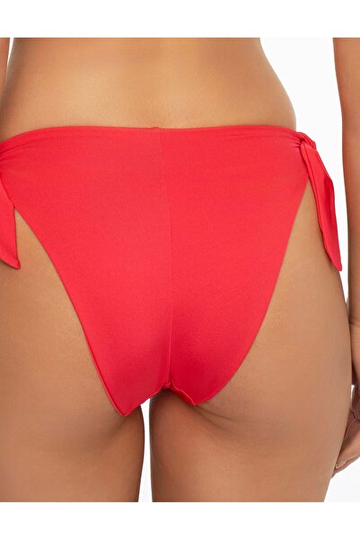 ESOTIQ Women's Bikini Bottom Briefs Swimming Panties Side Tie Smooth Polyamide | Berry