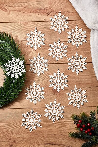 Lorien3D زينة شجرة عيد الميلاد على شكل ندفة ثلج 9 قطع