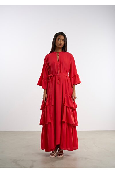 HANIQA Layered Ruffle Dress |   25292 |   44-50