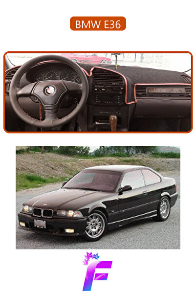 Generic Brand BMW E36 بدون وسائد هوائية (1990-1998) غطاء التوربيدو |   يحمي م...