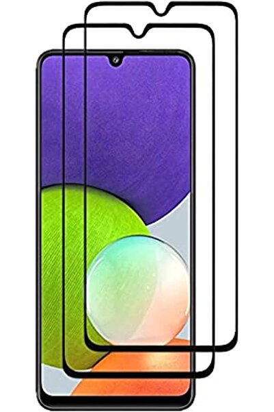 Generic Full Adhesive Tempered Glass Screen Protector for Samsung Galaxy A22 5G - Pack of 2 (Transparent)