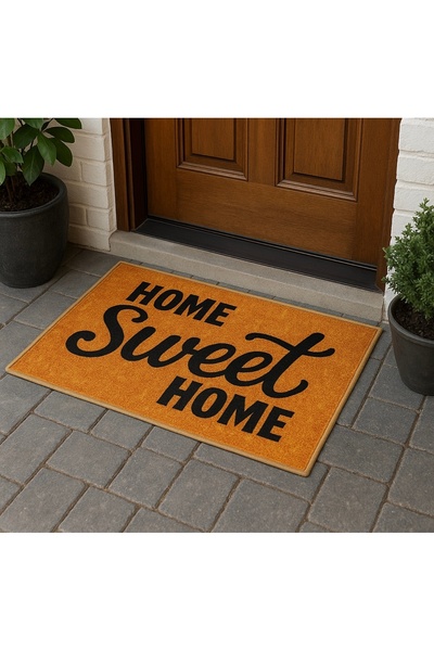 BY ÖZCE TEKSTİL Home Sweet Home Kapı Paspası