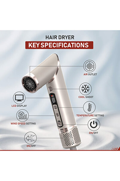 OEM Electric brush, 8-in-1 styling set, hair dryer, 1400W, 200 million negative ions, + carrying bag