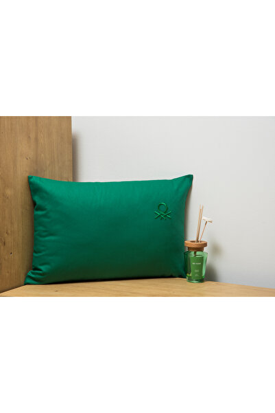 Benetton Home 100% Cotton Flat Cushion 35*50 cm (Stuffed) Green
