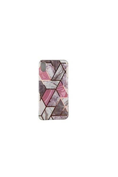 Danex Protective Case for Apple iPhone XR Soft IMD TPU Marble Geometric White