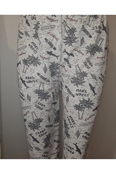 Butik Dark Gray Long-Sleeved Top and Long Bottom Women's Pajama Set