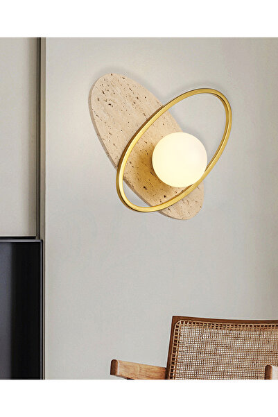 Apliqa Astrae Mermer Desenli Modern Salon Aplik