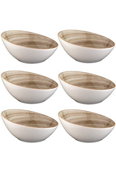 Bonna Set 6 boluri inclinate Terrain din portelan 18cm 400cm
