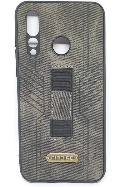 Generic Textured fabric back cover with stand for Huawei Nova 4, cotton, multicolor