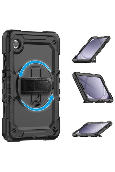 Velo Protective Case for Samsung Galaxy Tab A9+ Solid360 Elite Armor Y2658 - Black