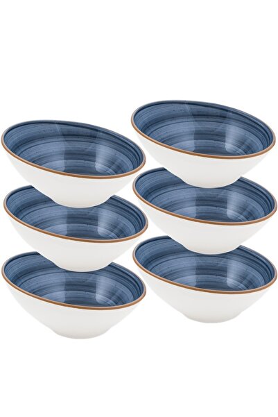 Bonna Set 6 boluri inclinate Dusk din portelan 18cm 400ml