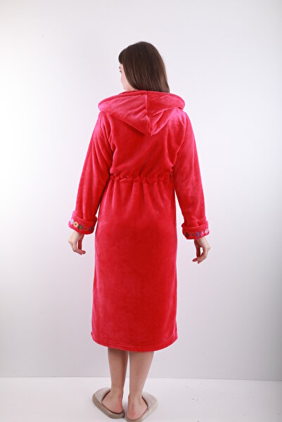 Wild Love 100% Bamboo Embroidered Hooded Robes – Soft, Warm, and Elegant Home Wear