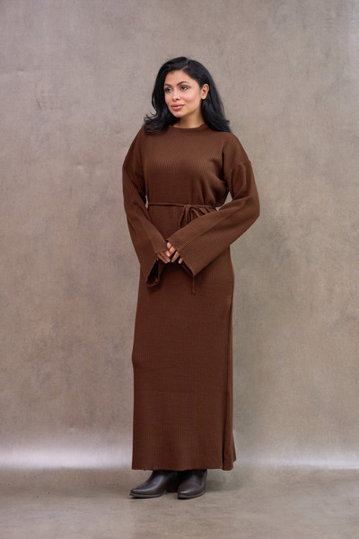 KÜÇÜĞÜM BUTİK Brown Knitwear Dress
