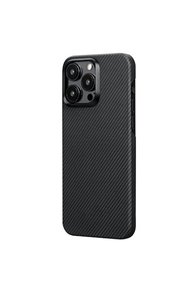 Velo Carcasă compatibilă cu iPhone 15 Pro, Premium W64, fibră Kevlar, negru i...