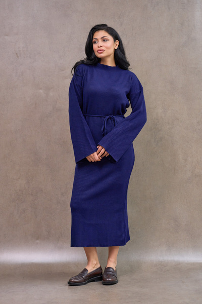 KÜÇÜĞÜM BUTİK Navy Blue Knitwear Dress