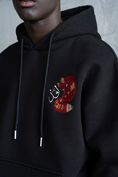 Machinist Men's Red Fox Hoodie Black