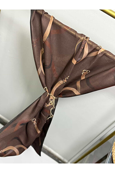 lune ZİNCİR SOFT ŞAL KAHVERENGİ