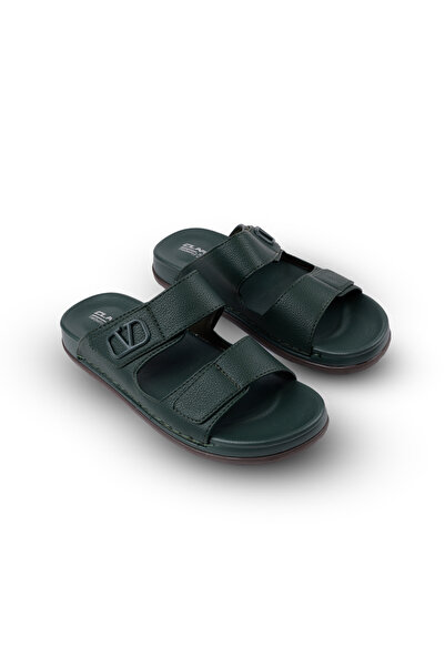 Clariss Men's leather sandals with comfortable orthopedic sole