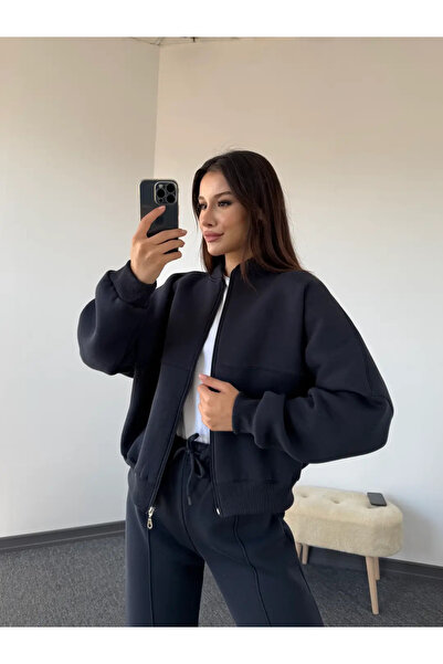 modabetce Women's Cardigan Bottom Tracksuit Set