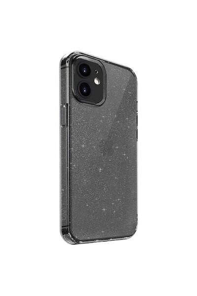 Velo Husă de protecție pentru Apple iPhone 12 mini, LifePro Tinsel Glitter, rezistentă la impact, Y333, gri