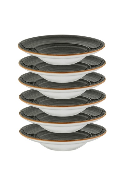 Bonna Set 6 farfurii gourmet Space din portelan 30cm adanci