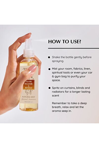 Aromafume Frankincense and myrrh room air freshener spray, 100 ml