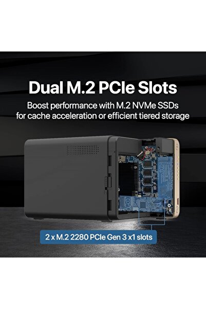 Qnap TS-464-8G-US 4-Bay High-Performance Desktop NAS (Diskless)